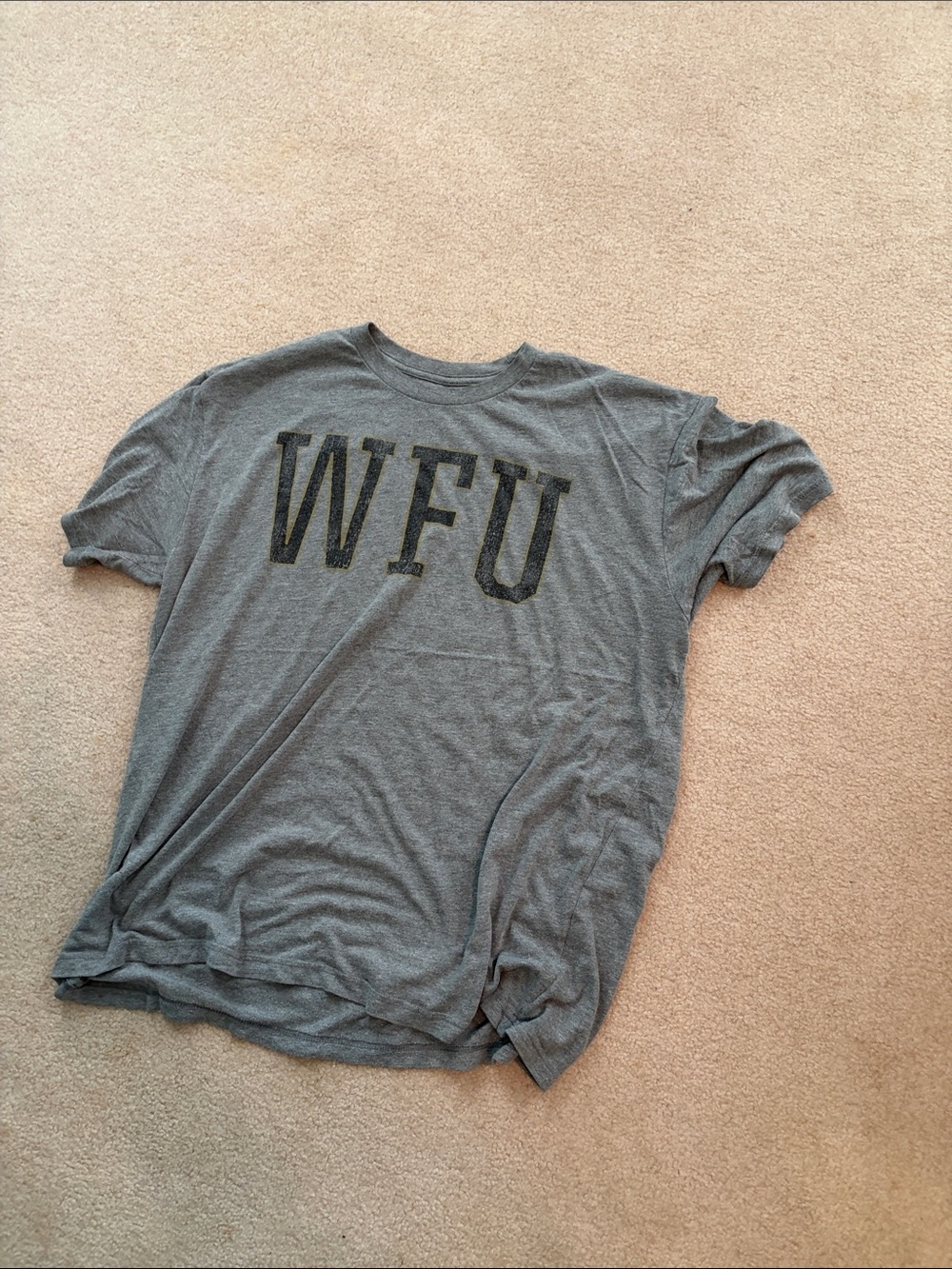 WFU Short Sleeve Crew Neck T-Shirt in Gray